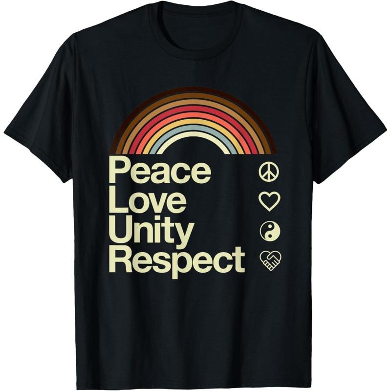 Peace Love Unity Respect mens and women's graphic T-Shirt made in usastyle{n002}2 Hoodie Sweatshirt | PrintMintTees.com