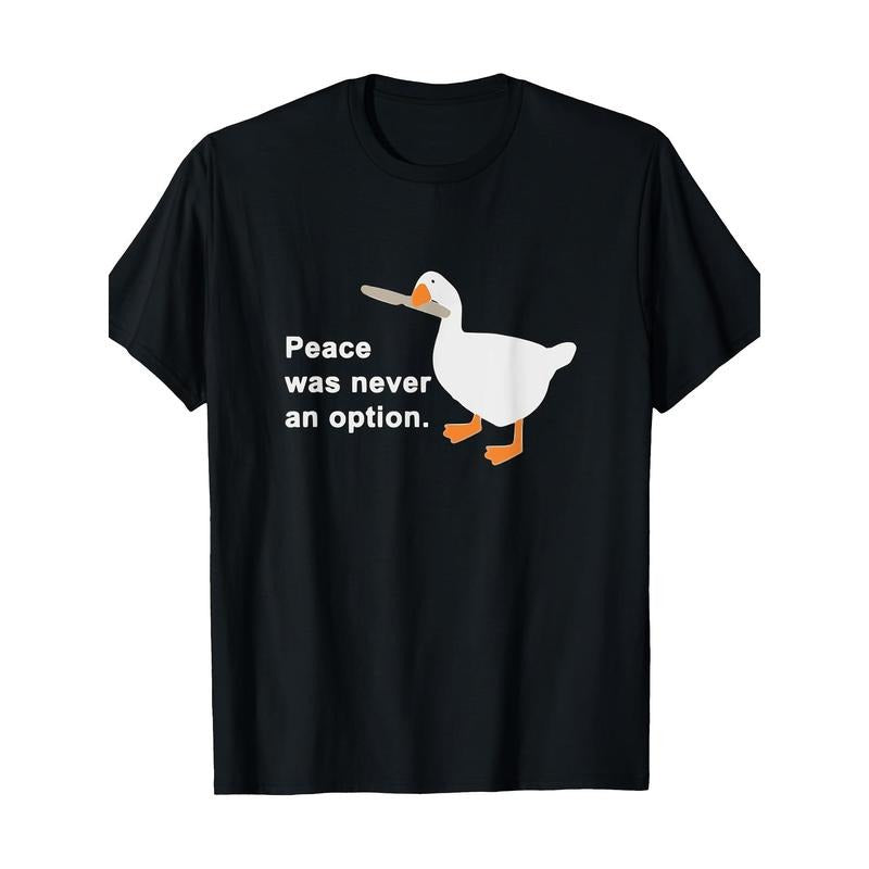 Peace was never an option T-shirt Made in USA Hoodie Sweatshirt | PrintMintTees.com