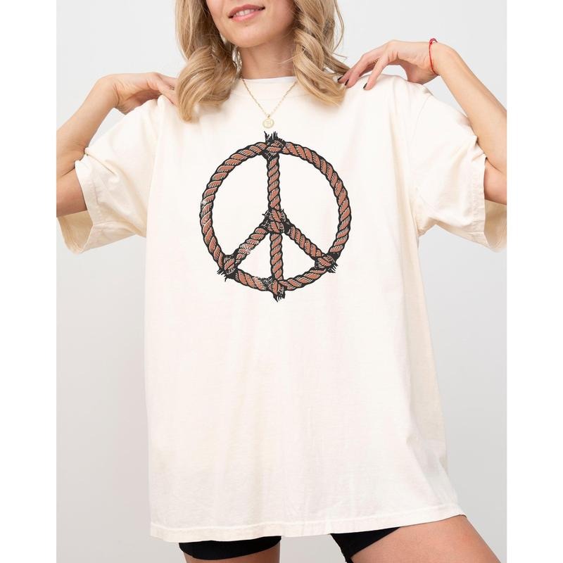 Peace, Country, Western, Cowboy, Lasso, Cowgirl, Positivity Tshirt, Women's Comfort Color Tee, Tshirt Hoodie Sweatshirt