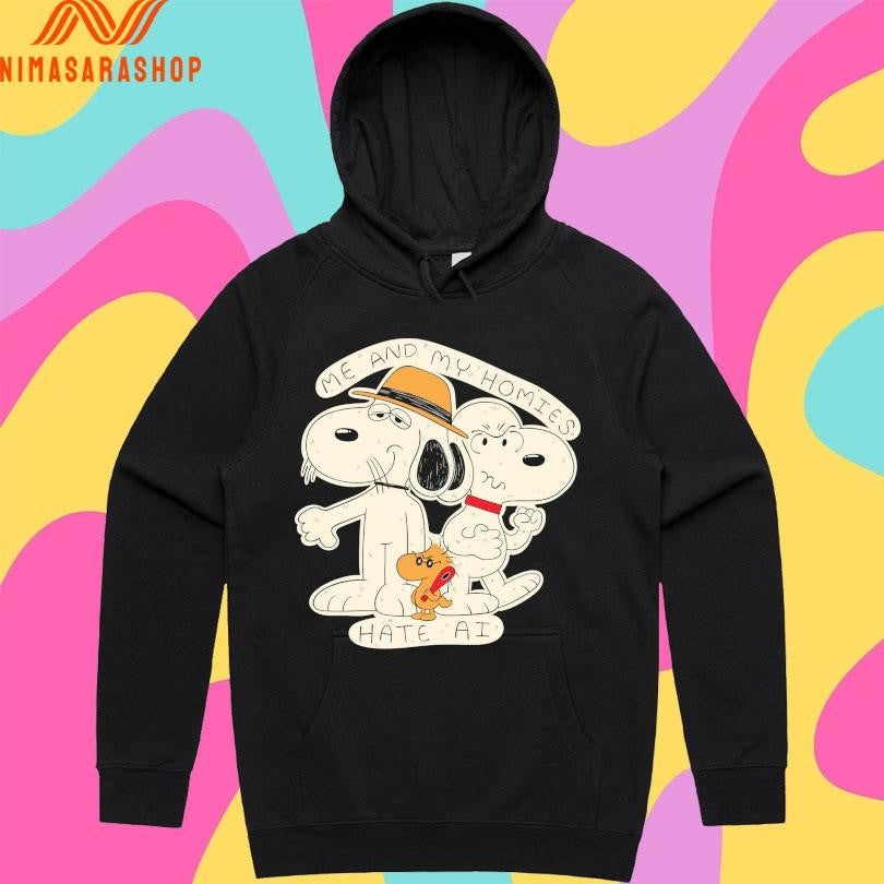 Peanuts Me And My Homies Heck AI Shirts