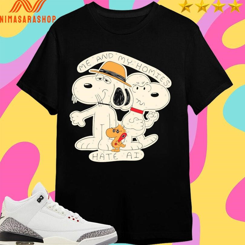 Peanuts Me And My Homies Heck AI Shirts