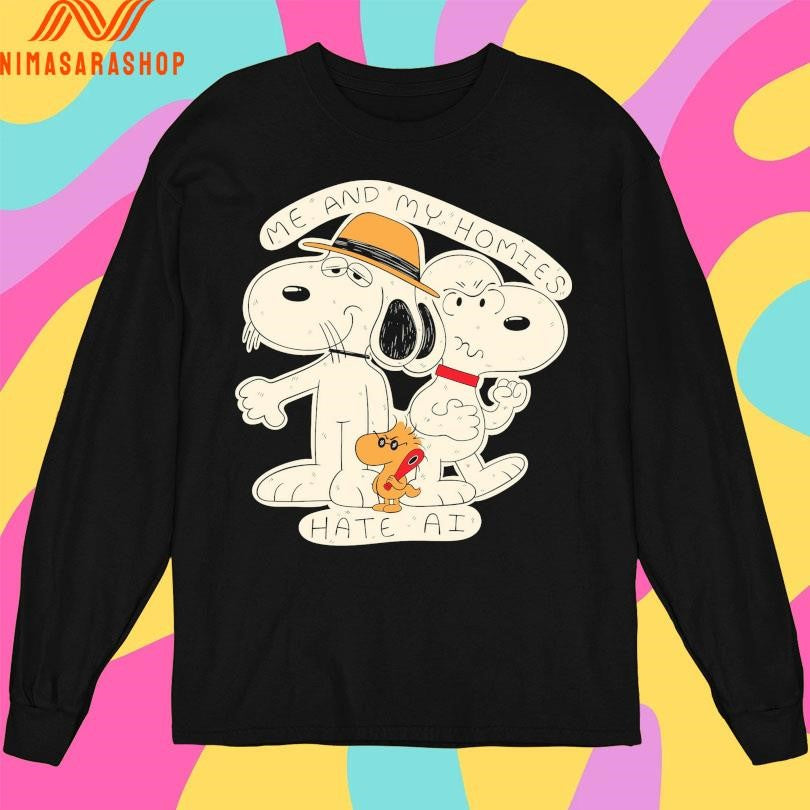 Peanuts Me And My Homies Heck AI Shirts