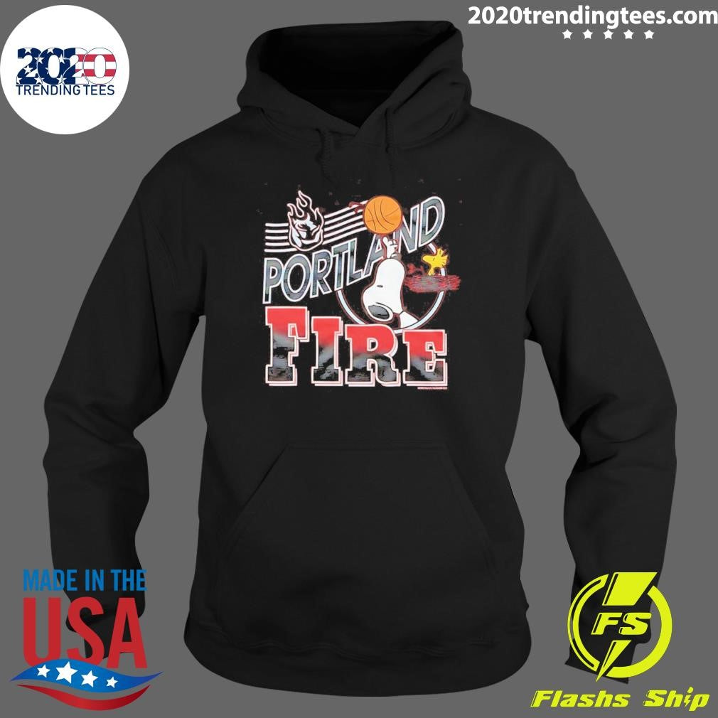 Peanuts Snoopy and Woodstock x Portland Fire Shirt