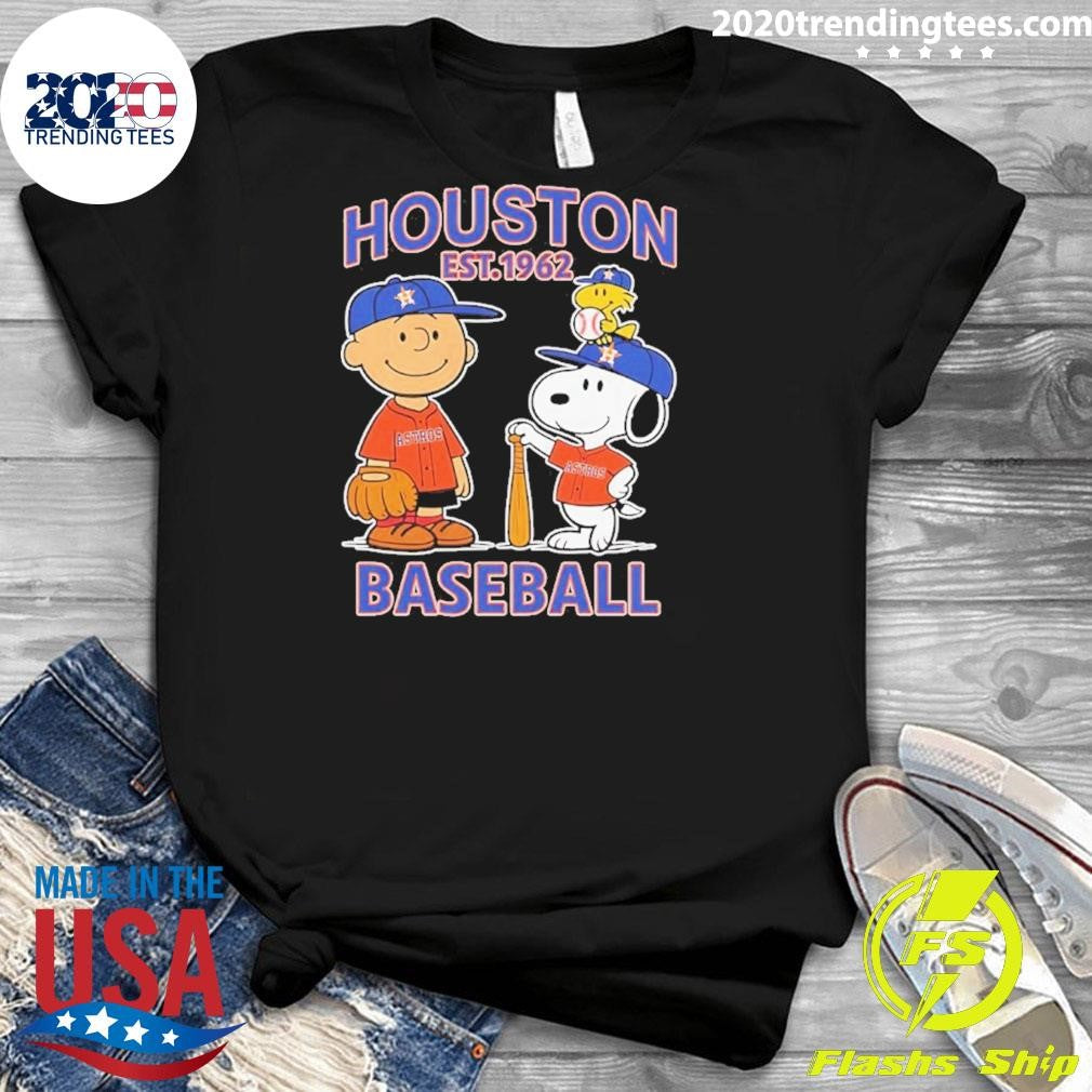 Peanuts X Houston Astros Baseball Est 1962 Shirt