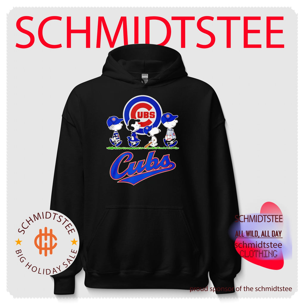 Peanuts characters Chicago Cubs baseball abbey road shirt