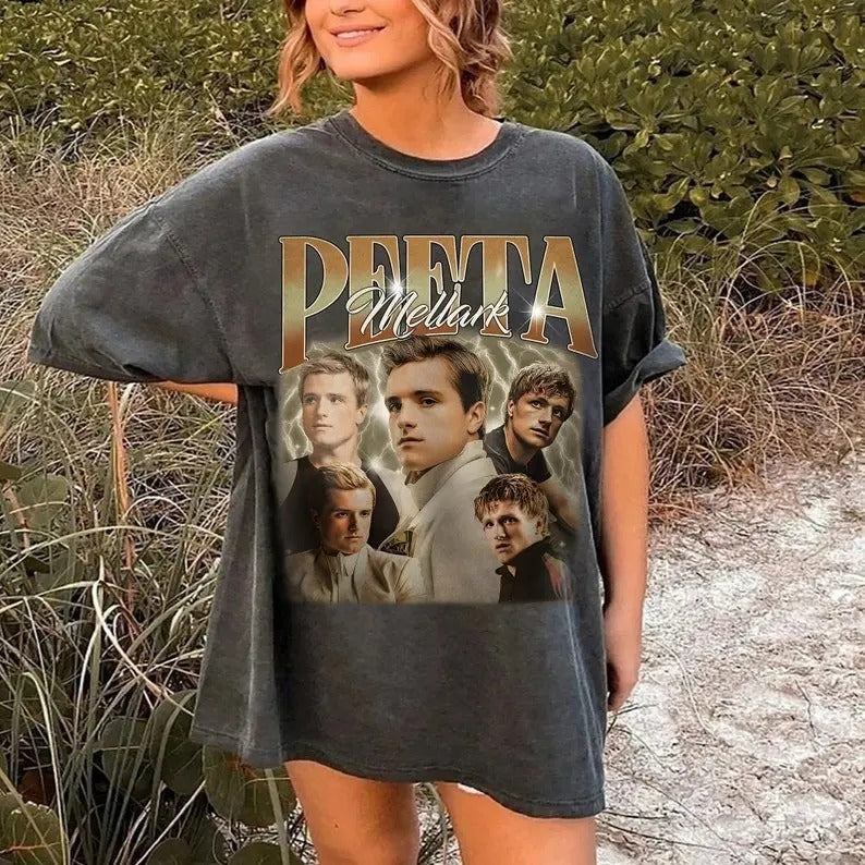 Peeta Mellark Vintage Unisex Shirt, Best Peeta Mellark SweatShirt Gift Idea Fan, Limited Peeta Mellark Vintage T-Shirt,...