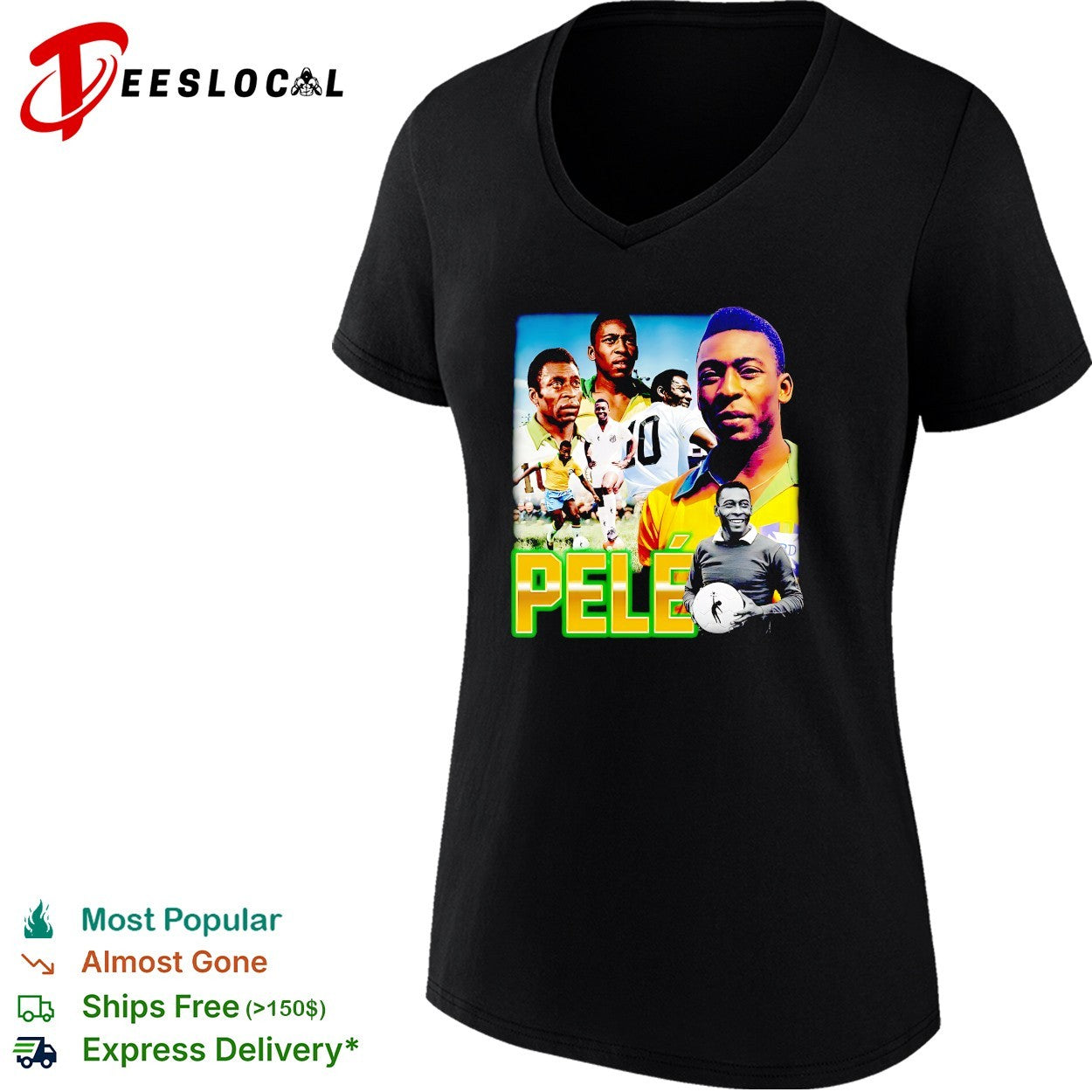 Pele Brazil collage shirt