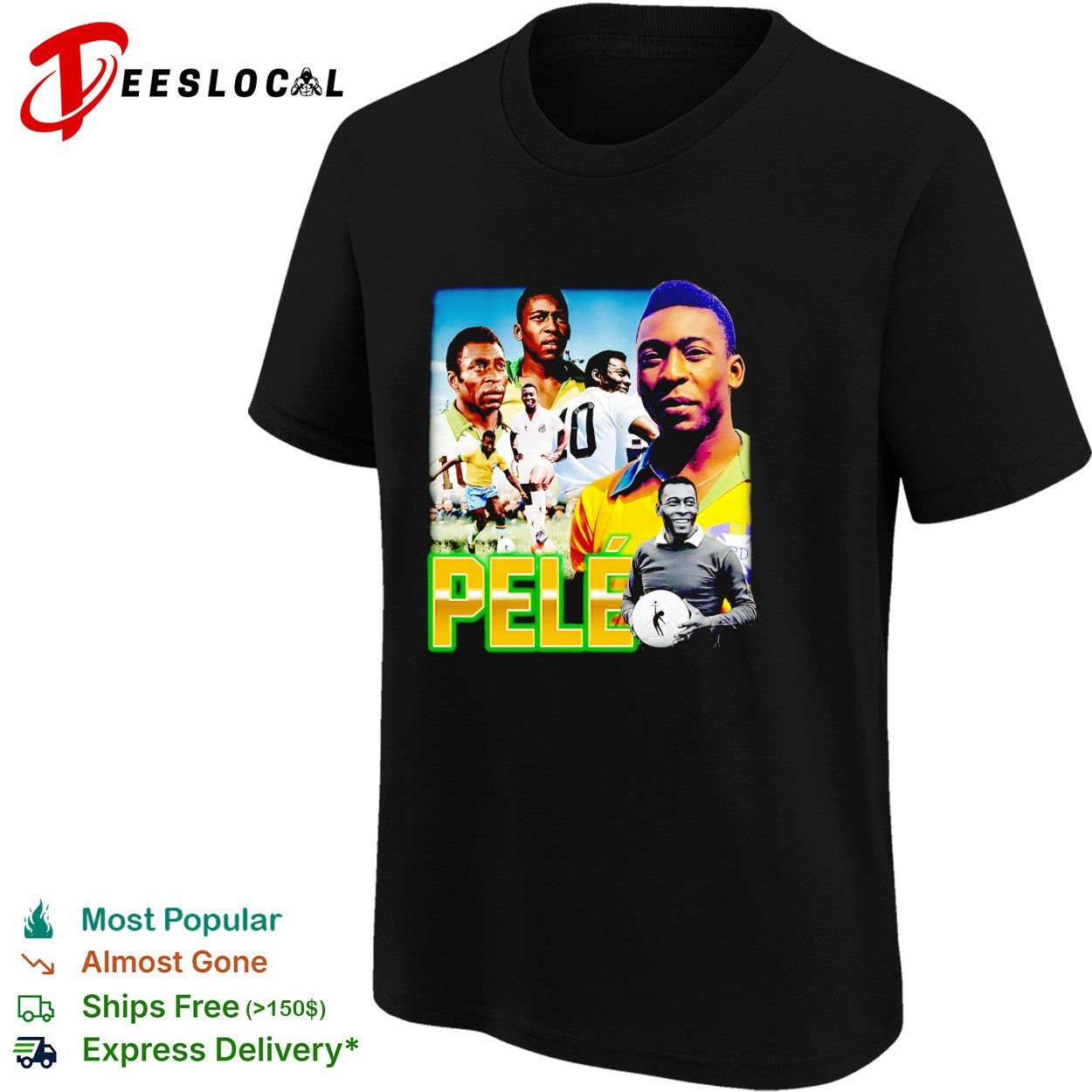 Pele Brazil collage shirt