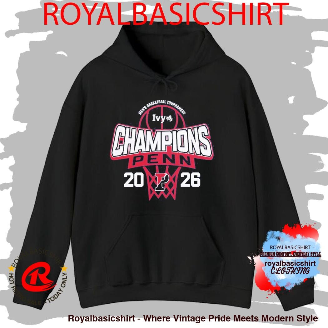 Pennsylvania Quakers Men’s Basketball Ivy League Tournament Champions Locker Room T-Shirt