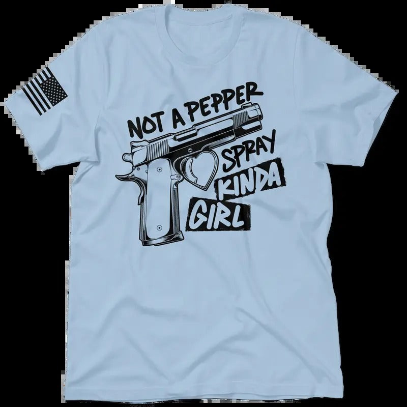 Pepper Spray Blue Shirt - Women's T-Shirt Casual Cotton Tshirt Top Hoodie, Sweatshirt | PrintMintTees.com