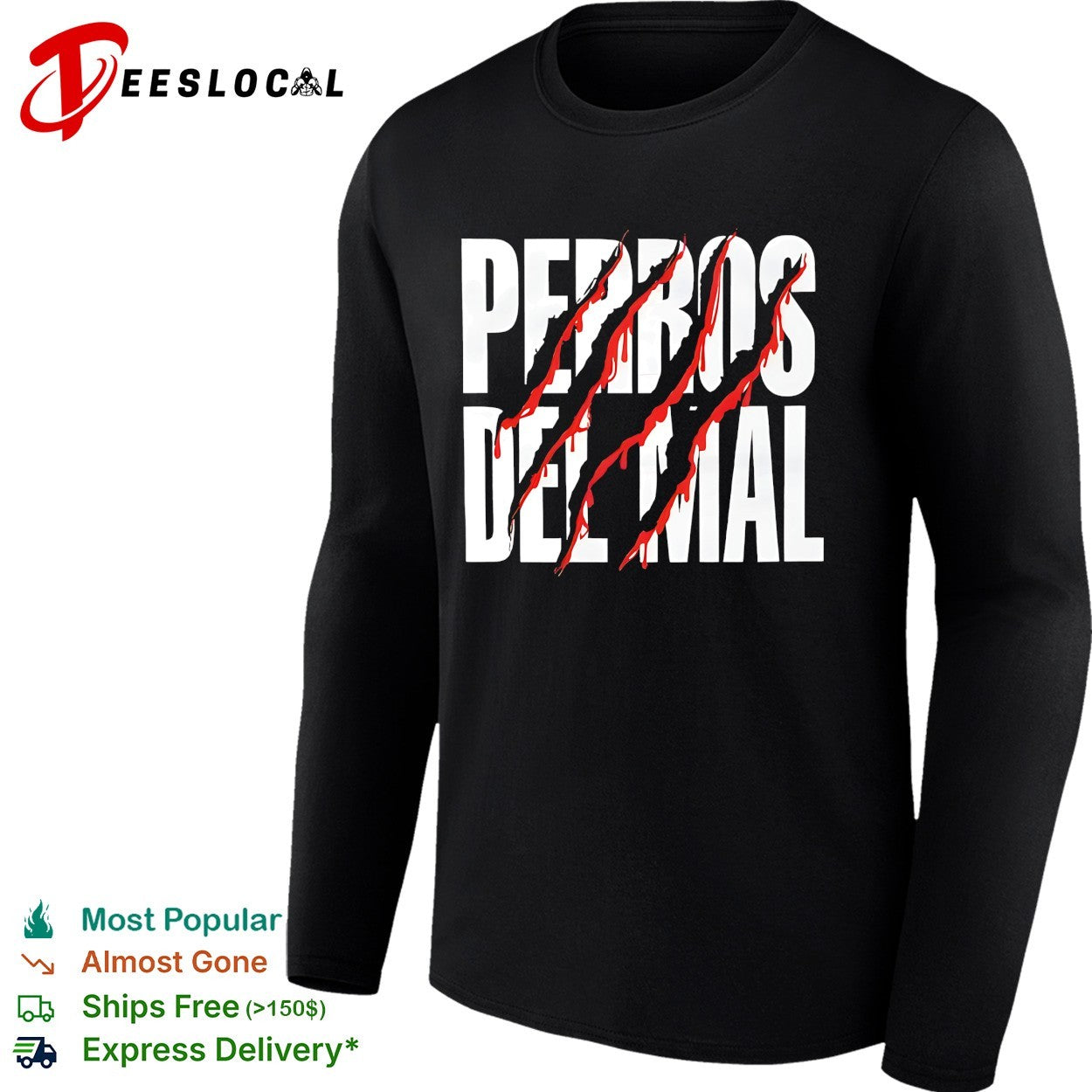 Perros del mal claw marks shirt