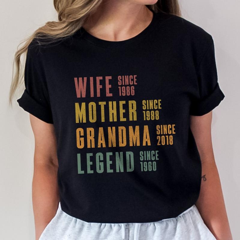 Personalized Grandma T-shirt, Mothers Day Gift for Grandma, Gigi Gift, Gift for Mom Hoodie, Sweatshirt | PrintMintTees.com