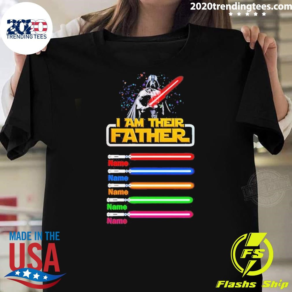 Personalized I Am Their Father Father’s Day Star Wars Shirt