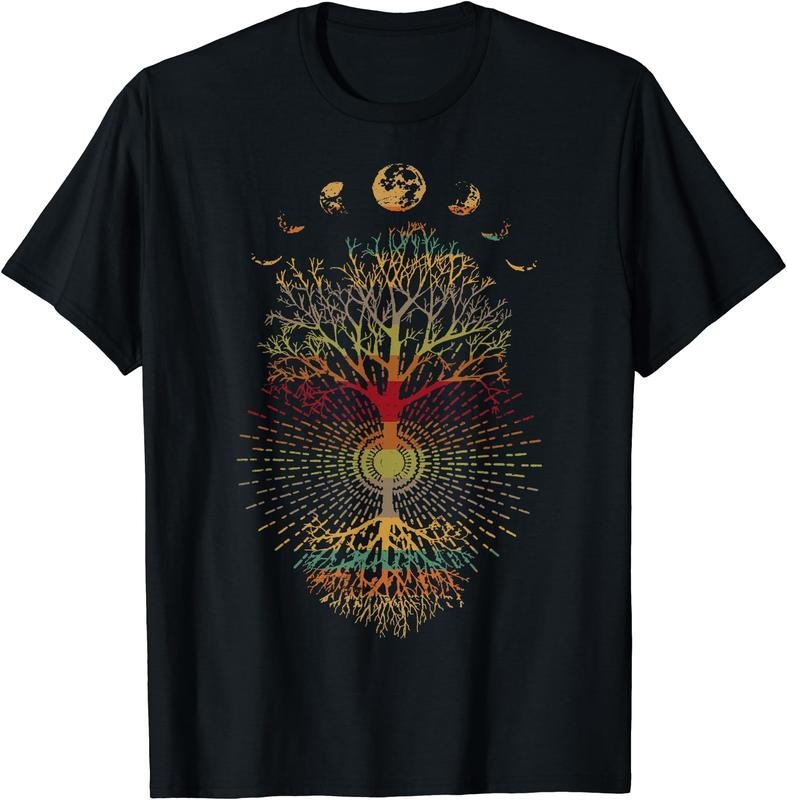 Phases Moon Retro 60'S 70'S Tree Life T-Shirts, Hoodie, Sweatshirt