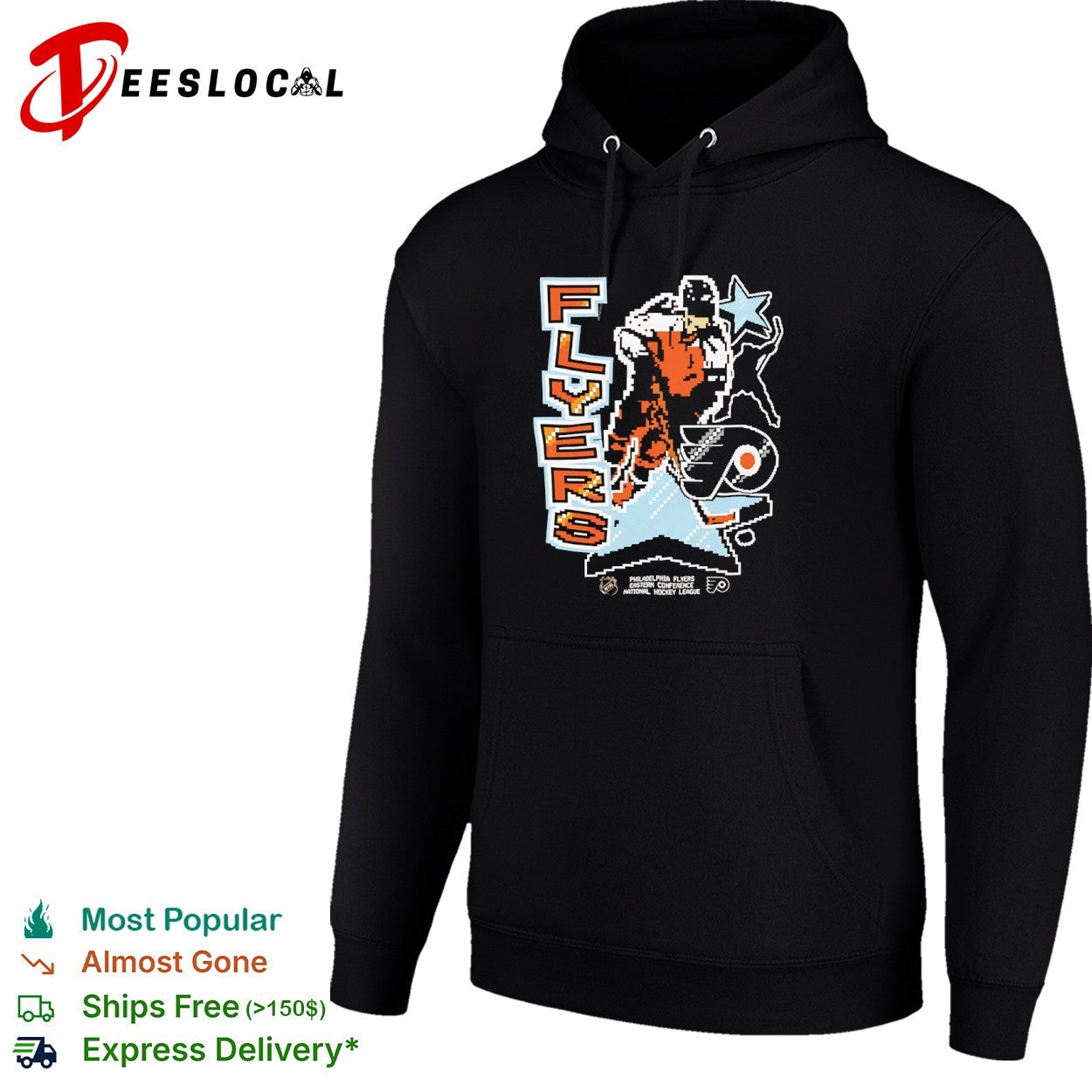 Philadelphia Flyers National Hockey League Eastern Conference Pixel shirt
