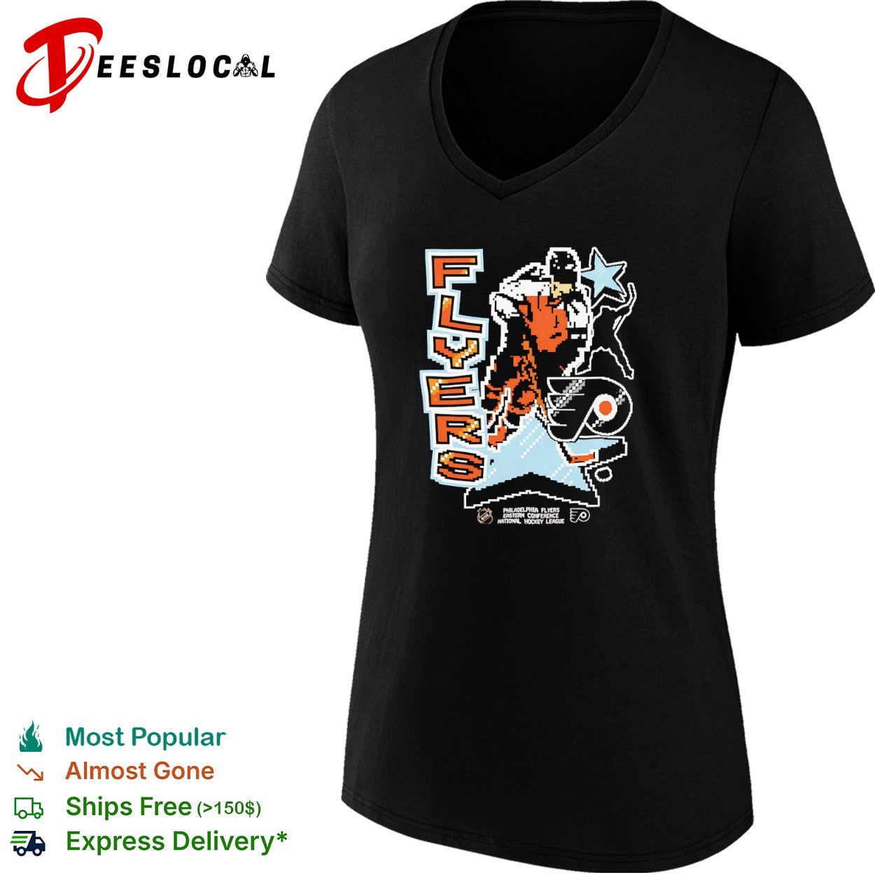 Philadelphia Flyers National Hockey League Eastern Conference Pixel shirt