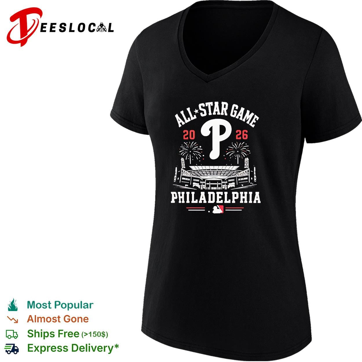 Philadelphia Phillies 2026 All Star Game MLB Stadium Fireworks shirt