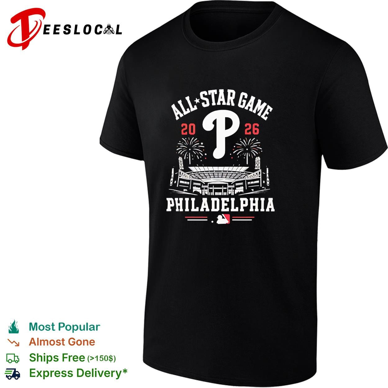 Philadelphia Phillies 2026 All Star Game MLB Stadium Fireworks shirt