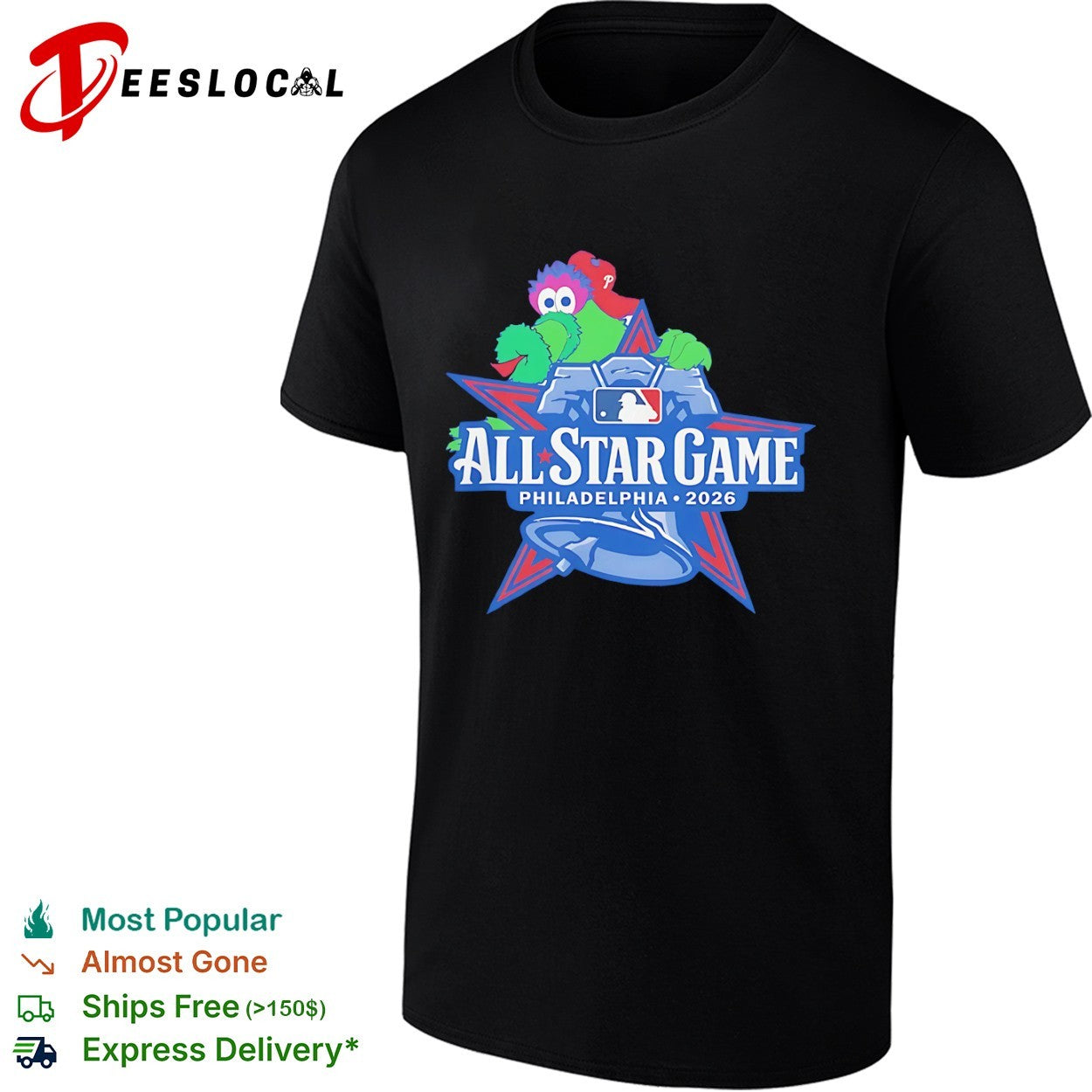 Phillie Phanatic Philadelphia Phillies MLB All Star Game 2026 shirt
