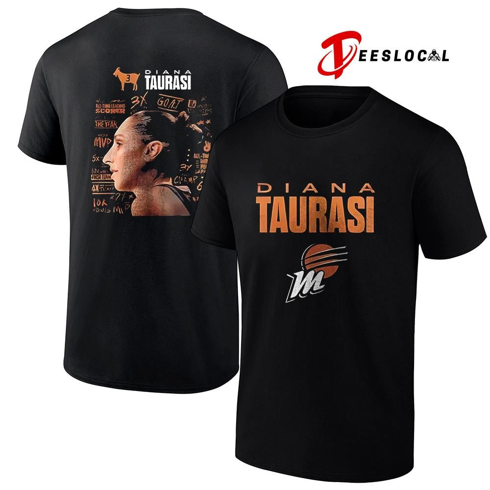 Phoenix Mercury Diana Tauras portrait shirt