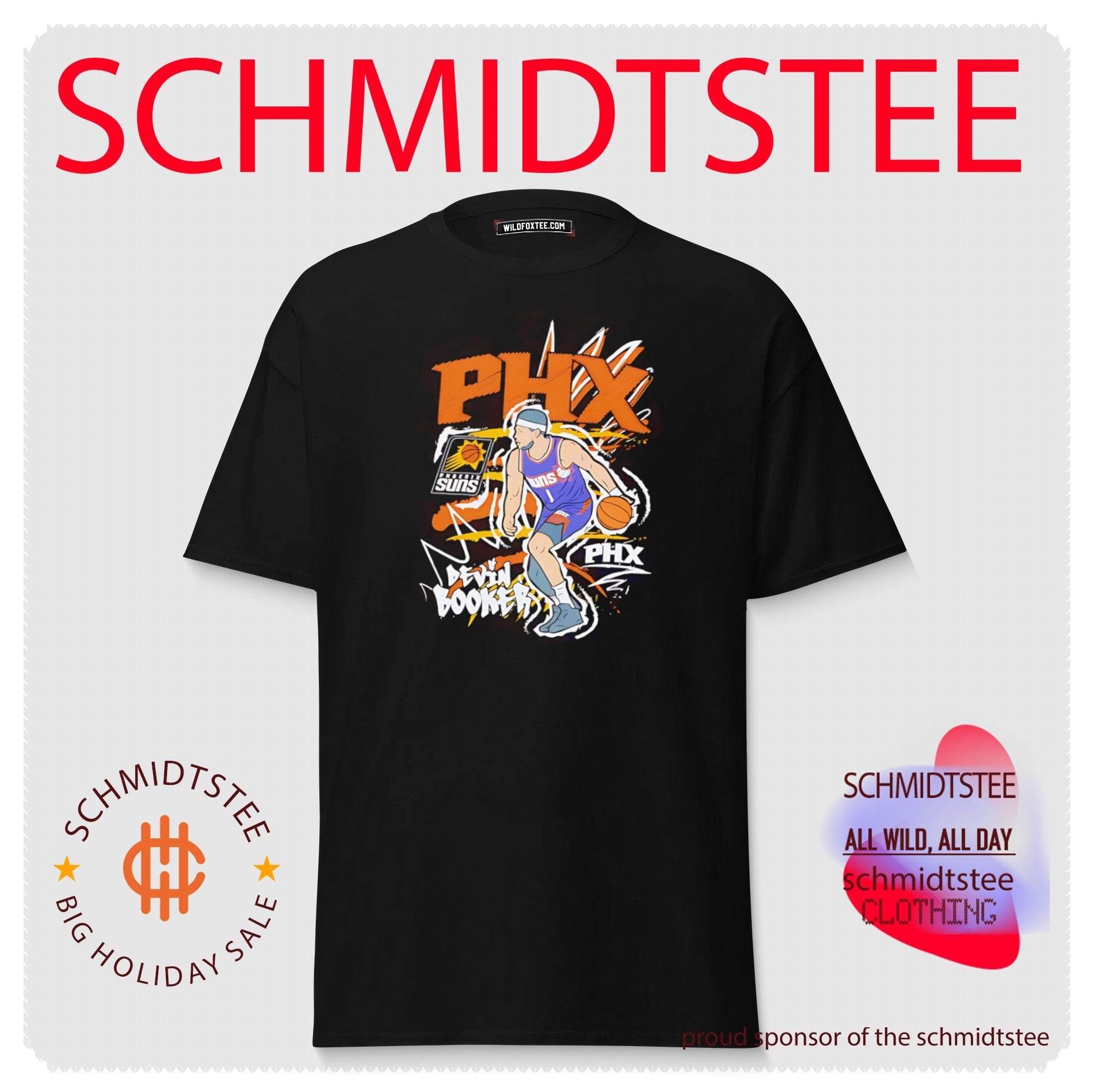 Phoenix Suns Devin Booker Chalked Up graphic shirt
