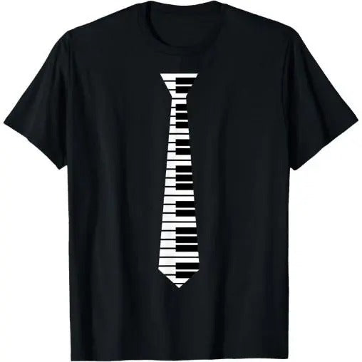 Piano Neck Tie Funny Humorous Keyboard Music Player Fun Gift T-Shirt Made in USA Hoodie Sweatshirt | PrintMintTees.com