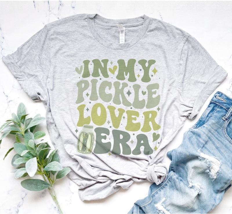 Pickle Lover T-Shirt Pickle Era Tshirt Funny Pickle Shirt Soft Print Tee Oversized Fit Tshirt Pickle Lover Shirt Pickle...