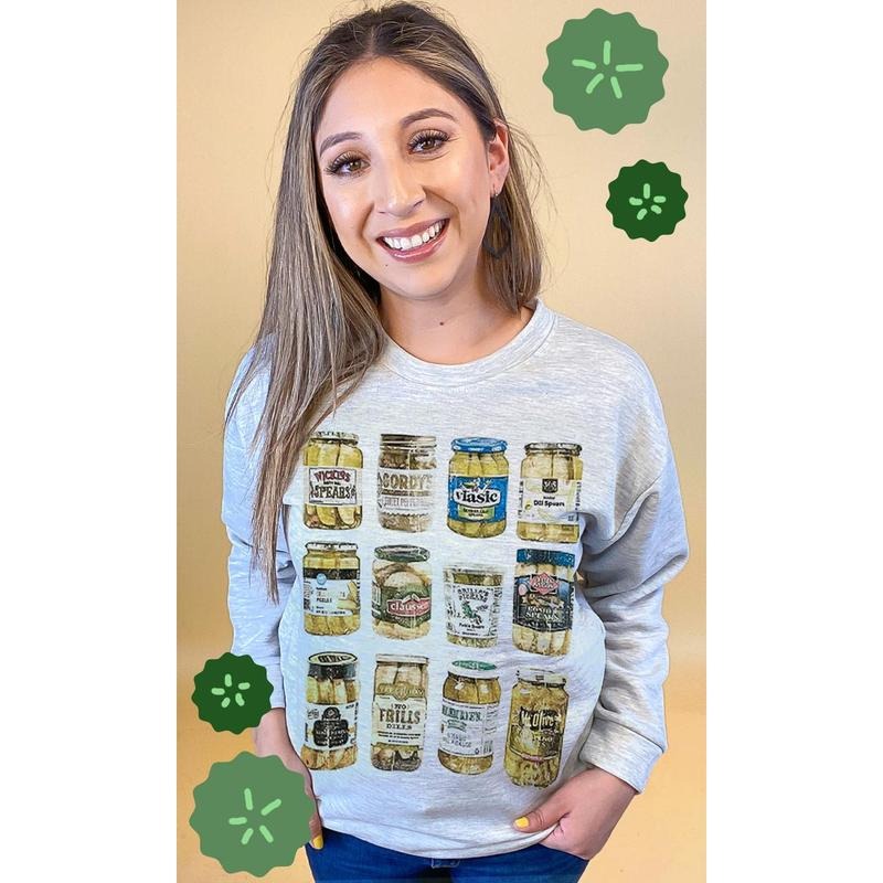 Pickle Obsessed Graphic Sweatshirt Shirt Hoodie | PrintMintTees.com