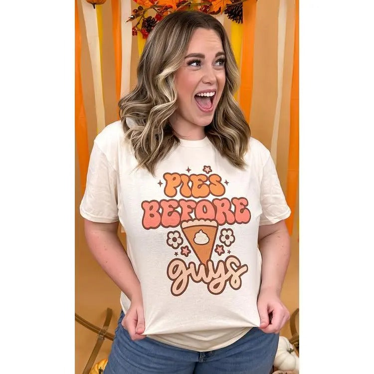 Pies Before Guys Graphic T-Shirt Hoodie Sweatshirt | PrintMintTees.com