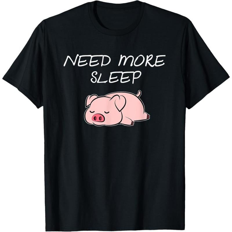 Pig Need more Sleep Pajama for Bedtime T-Shirt made in usa Hoodie Sweatshirt | PrintMintTees.com