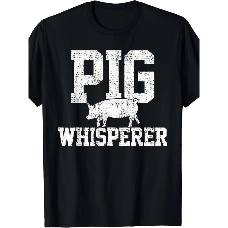 Pig Whisperer Farmer Vintage T-shirt - made in usa Hoodie Sweatshirt | PrintMintTees.com