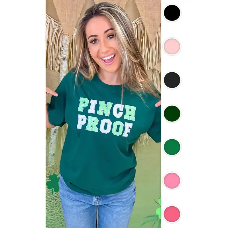 Pinch Proof St Patricks Day Sequin Graphic T-Shirt Hoodie Sweatshirt | PrintMintTees.com