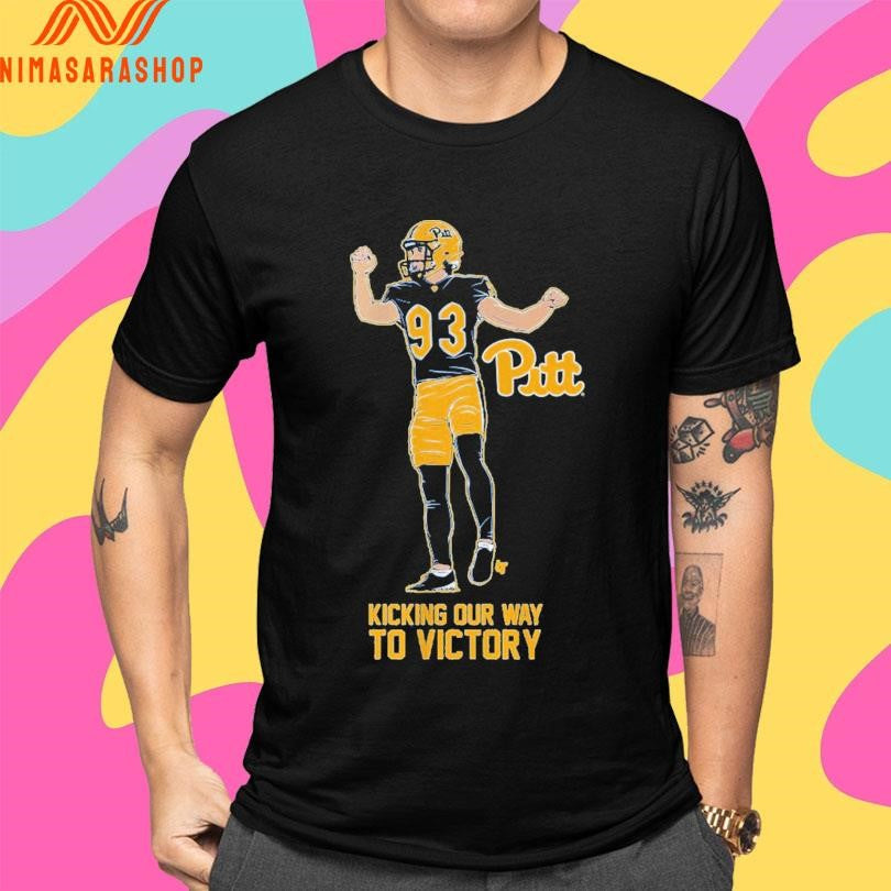 Pittsburgh Panthers Football Trey Butkowski Kicking Our Way To Victory Shirts