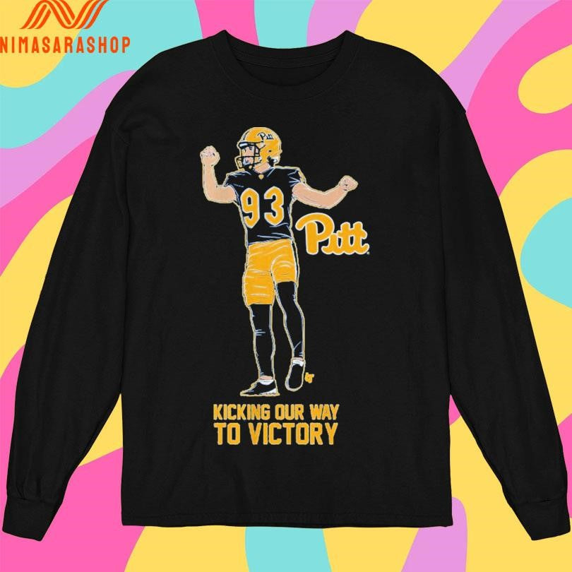 Pittsburgh Panthers Football Trey Butkowski Kicking Our Way To Victory Shirts