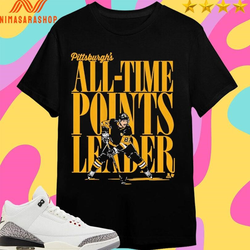Pittsburgh Penguins Sidney Crosby Pittsburgh All-Time Points Leader Shirts