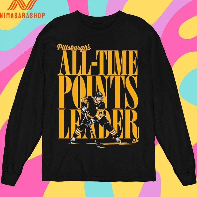 Pittsburgh Penguins Sidney Crosby Pittsburgh All-Time Points Leader Shirts