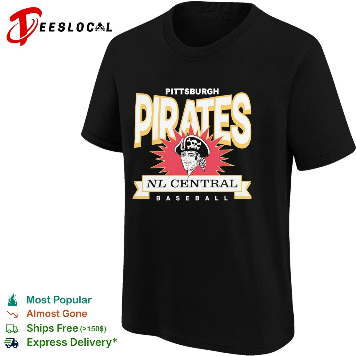 Pittsburgh Pirates NL Central Baseball Logo shirt