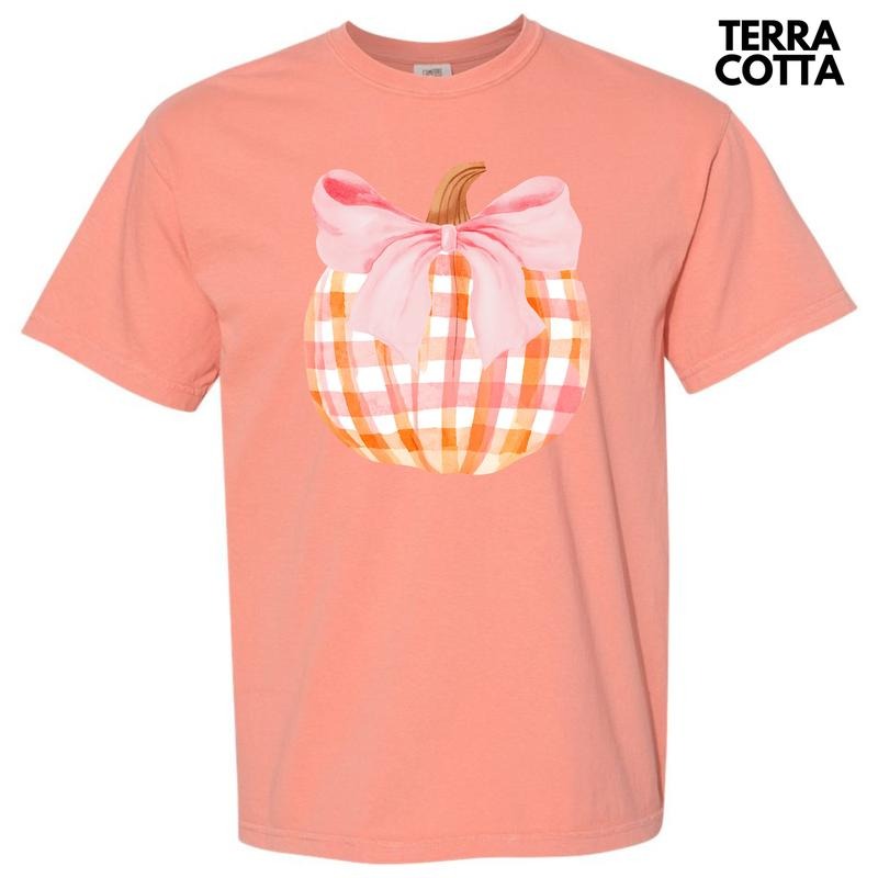 Plaid Pumpkin Coquette Comfort Colors 'NLB' Shirt Hoodie Sweatshirt