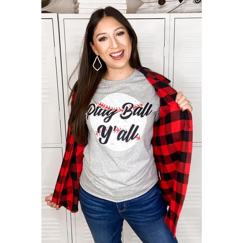 Play Ball Y'all Baseball T-Shirt Hoodie Sweatshirt | PrintMintTees.com