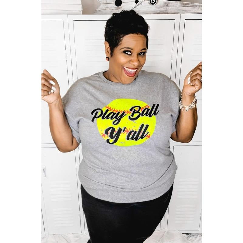 Play Ball Y'all Softball T-Shirt Hoodie Sweatshirt | PrintMintTees.com