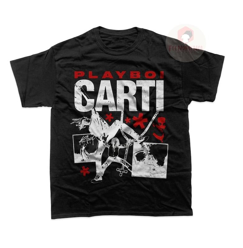Playboi Carti Unisex T-Shirt - Whole Lotta Red Album -Rap Music Poster (only Black) Hoodie Sweatshirt | PrintMintTees.com
