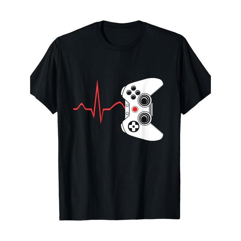 Player heartbeat video game 100% cotton T-shirt Made in USA Hoodie Sweatshirt | PrintMintTees.com