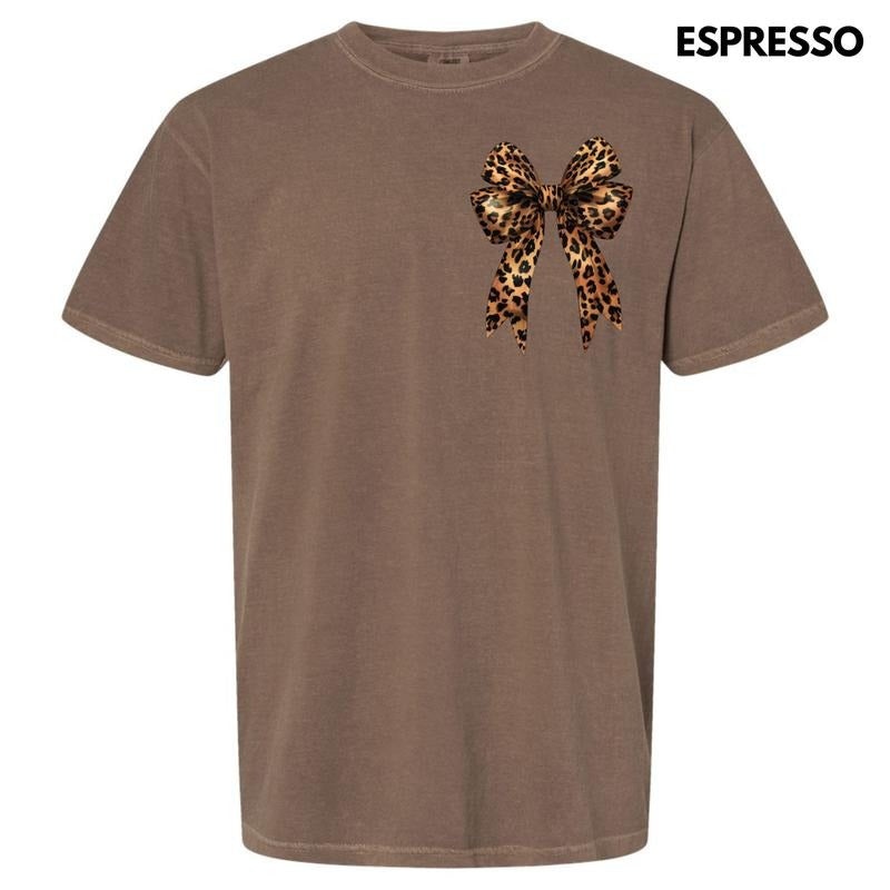 Pocket Size Big Leopard Bow Comfort Colors 'NLB' T-Shirts, Hoodie, Sweatshirt