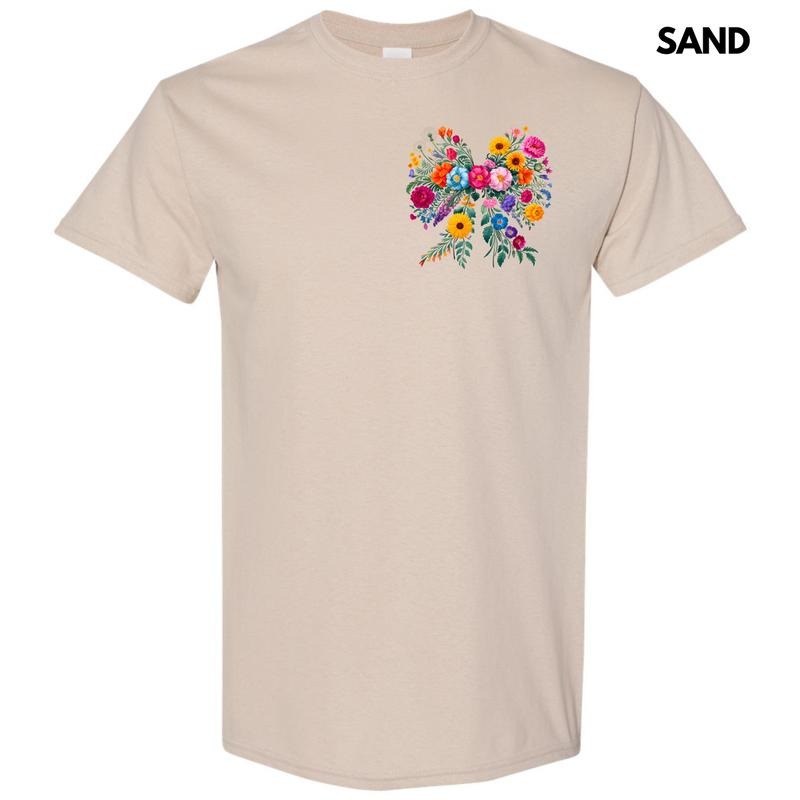 Pocket Size - Blooming Big Bow Gildan Short Sleeve T-Shirt 'NLB' Hoodie Sweatshirt | PrintMintTees.com