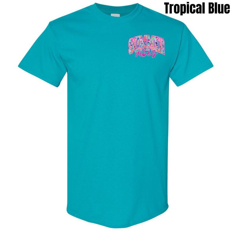 Pocket Size - Blooming Summer Vibes Gildan Short Sleeve T-Shirt 'NLB' Hoodie, Sweatshirt | PrintMintTees.com
