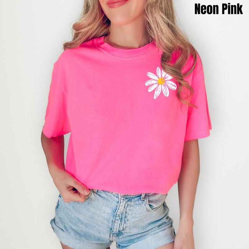 Pocket Size Daisy Days Comfort Colors 'NLB' Shirt Hoodie Sweatshirt