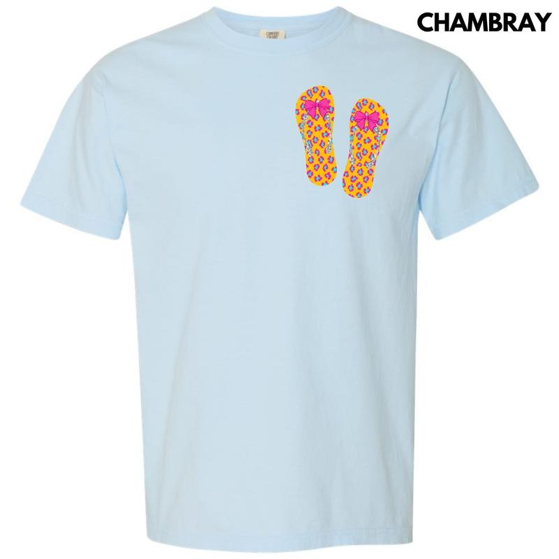 Pocket Size - Flip Flop Cheetah Comfort Colors T-Shirt 'NLB' Hoodie, Sweatshirt | PrintMintTees.com