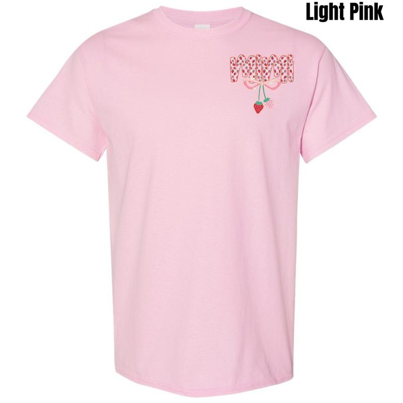 Pocket Size - Mimi Strawberry Coquette Gildan Short Sleeve T-Shirt 'NLB' Hoodie Sweatshirt | PrintMintTees.com