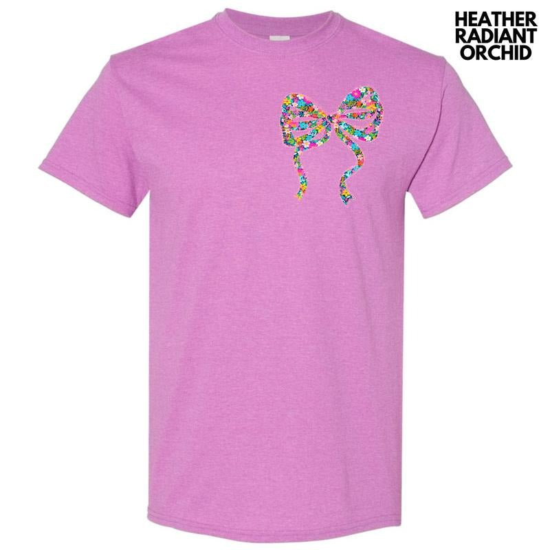 Pocket Size Ribbon Ditzy Floral Gildan Short Sleeve 'NLB' T-Shirts, Hoodie, Sweatshirt