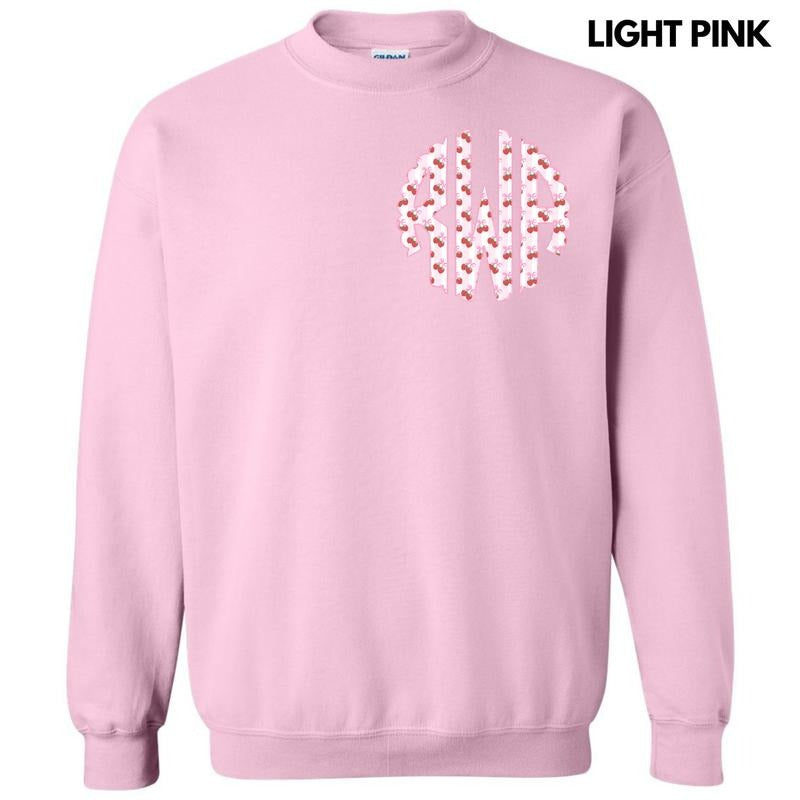 Pocket Size - Strawberry Stripe Monogram Sweatshirt 'NLB' T-Shirts, Hoodie | PrintMintTees.com